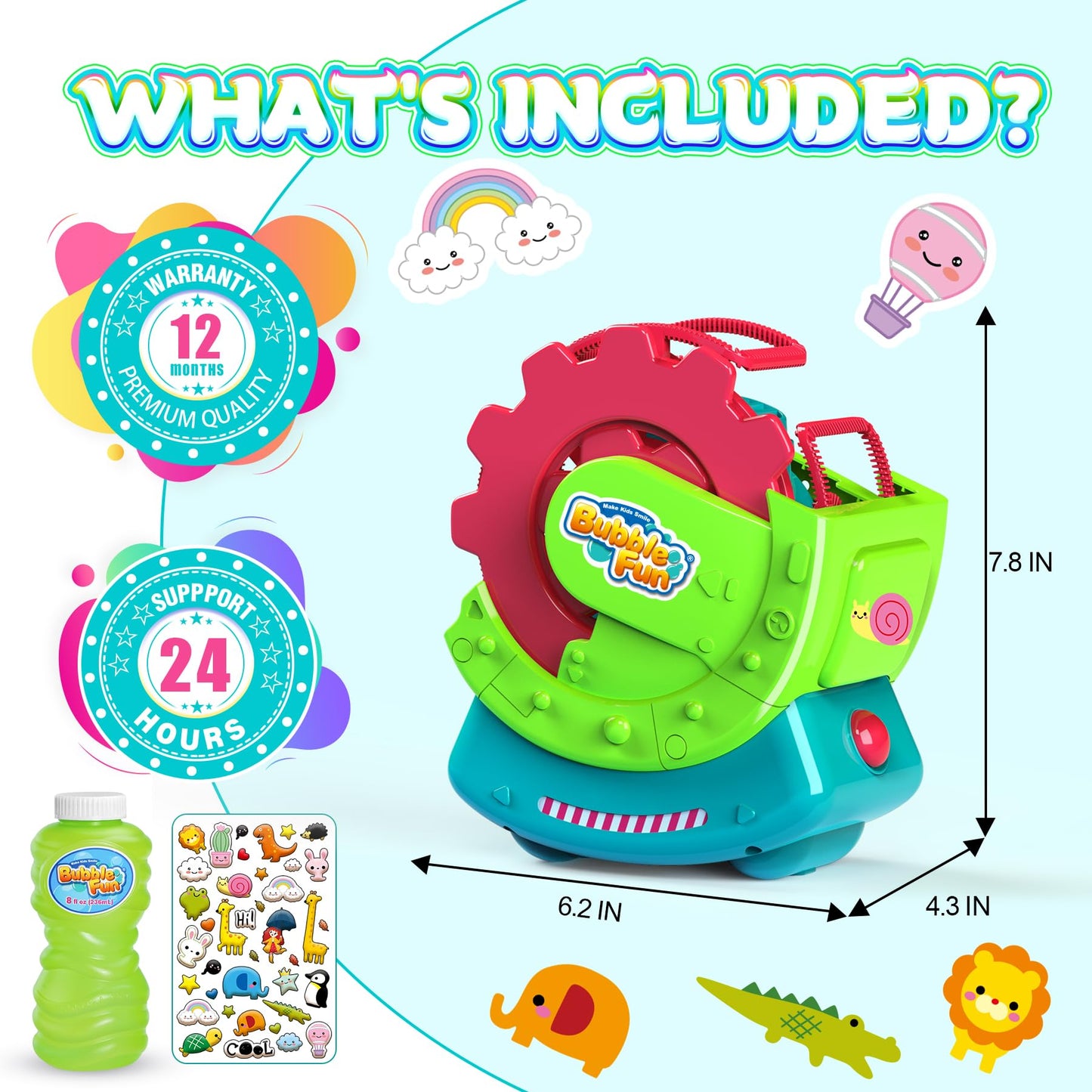 Bubble Machine for Toddlers Kids