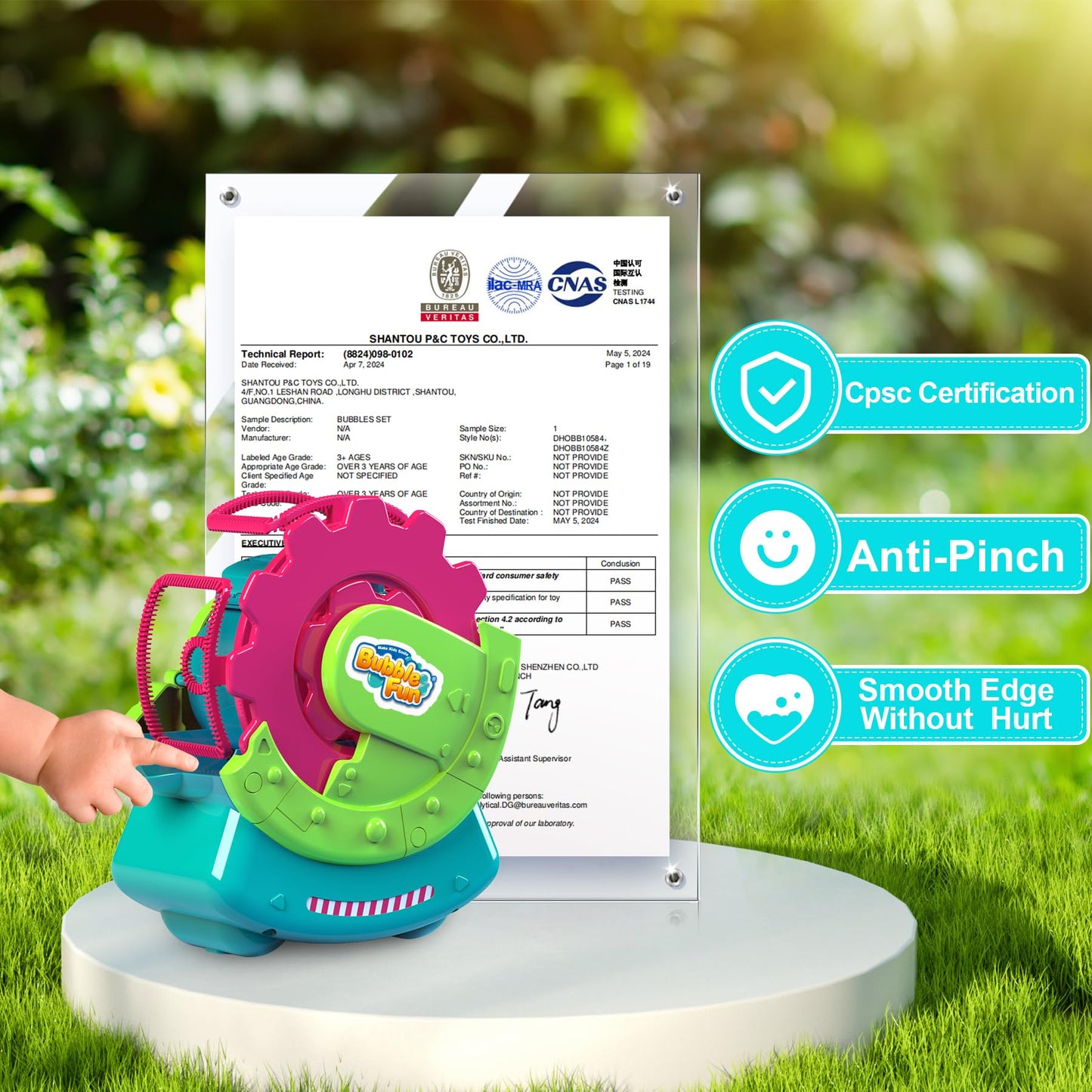 Bubble Machine for Toddlers Kids