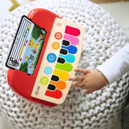 Baby Einstein and Hape Magic Touch Wooden Toy Piano, Montessori Musical Learning Toy for Babies and Toddlers 6mo+