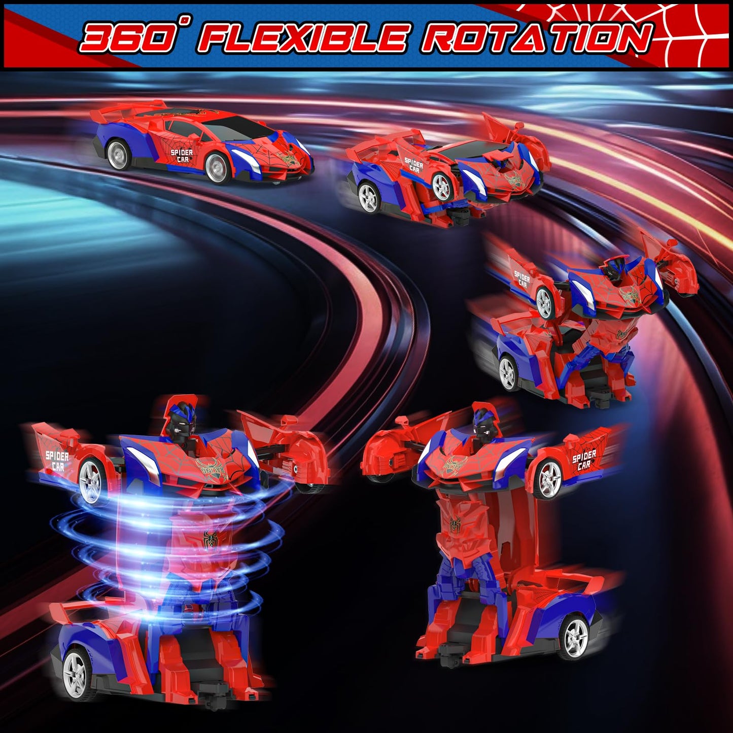 BLUEJAY Transform Rc Cars | Orange and White