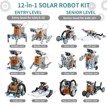 STEM Solar Robot Kit Toys Gifts f