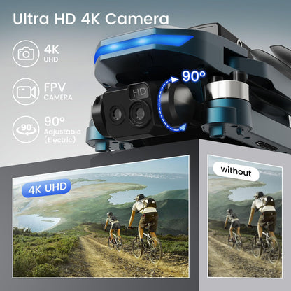 Brushless Motor Drone,90° Adjustable 4K