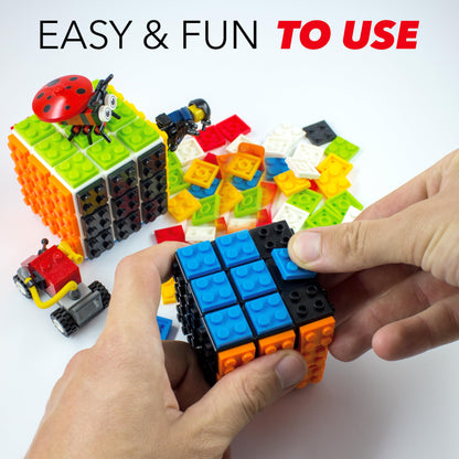 3x3 Brick Speed Cube with Building Blocks