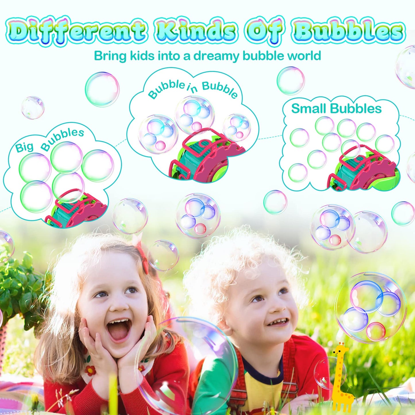 Bubble Machine for Toddlers Kids