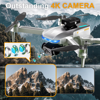 Brushless Motor Drone,90° Adjustable 4K