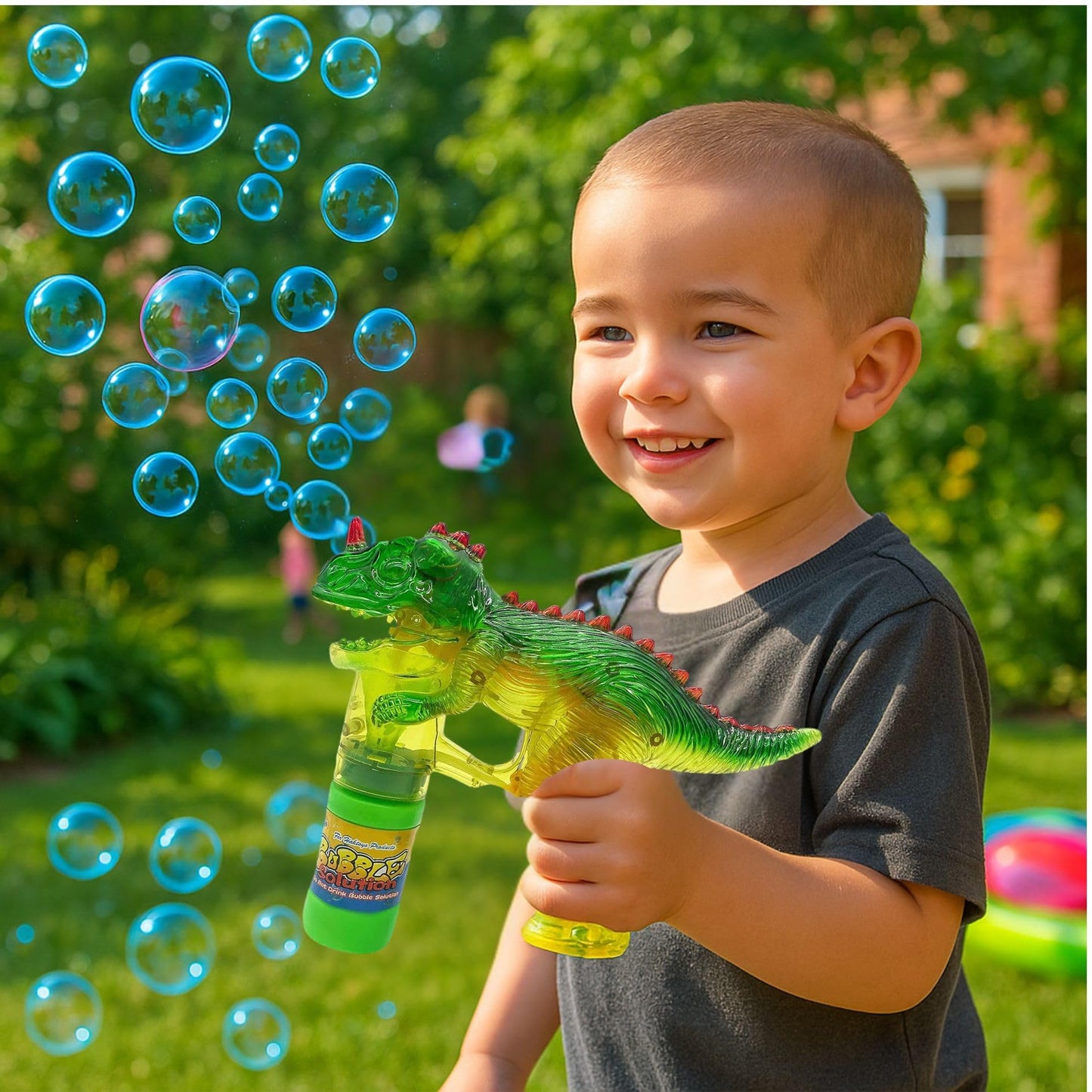 Upgraded Dinosaur Bubble Blower Gun