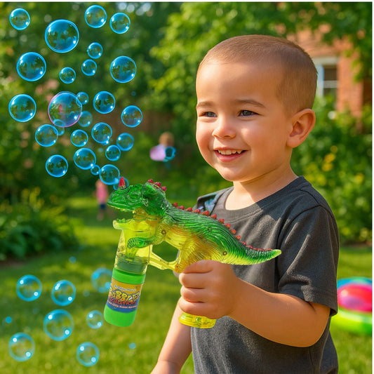 Upgraded Dinosaur Bubble Blower Gun