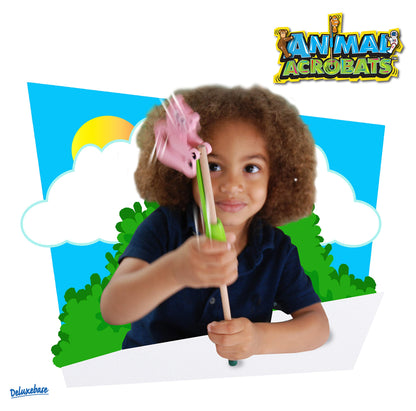 Giraffe from Deluxebase. Traditional Acrobatic Wooden Toy