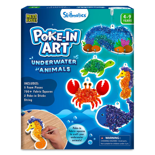 Skillmatics Poke-in Art - Magical Princesses, Mess-Free Fun for Kids, DIY Wood Craft Kits, Creative Activity, Gifts for Girls & Boys Ages 4, 5, 6, 7, 8, 9