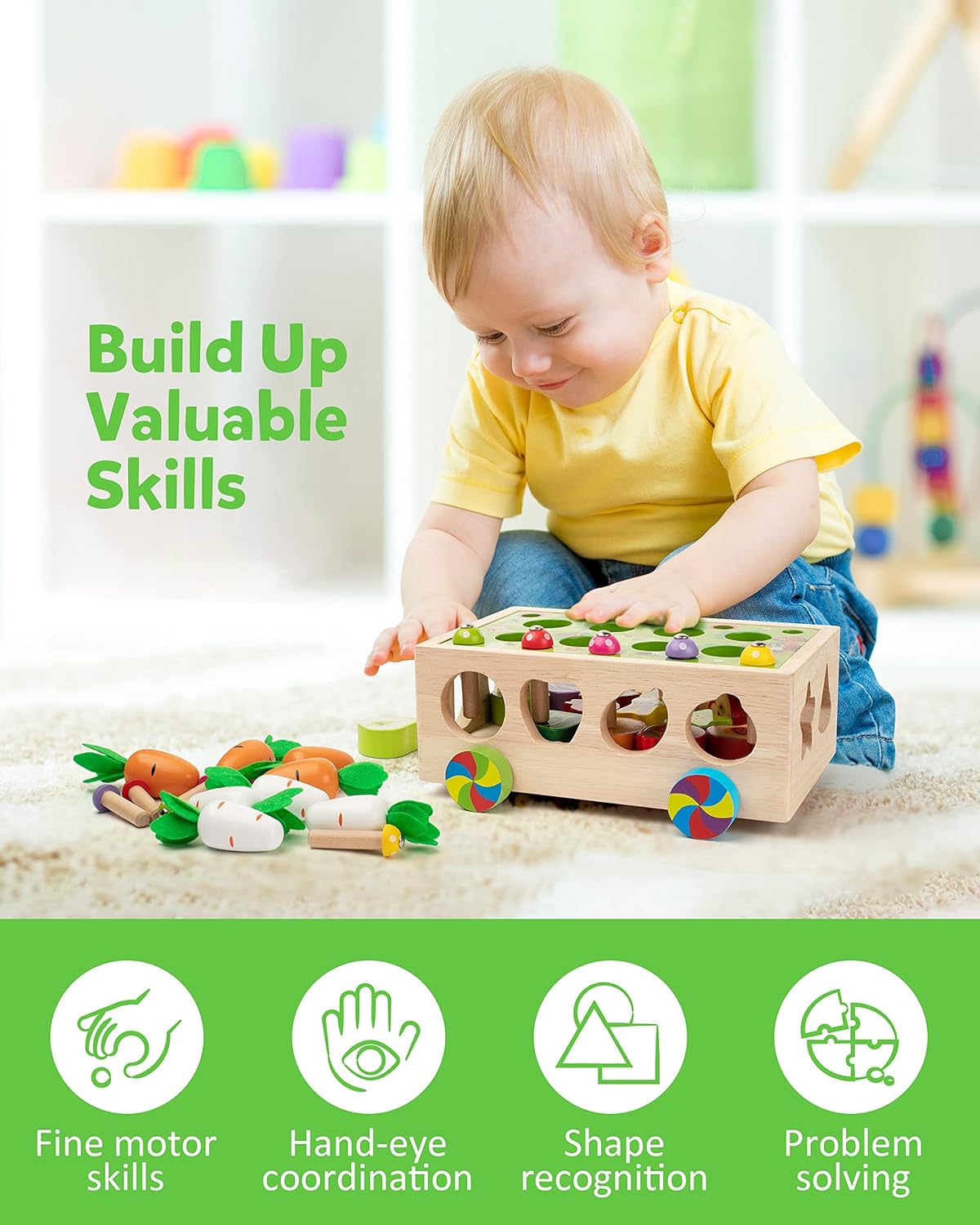 Montessori Fine Motor Toys for Baby Toddler