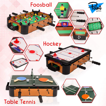 Point Games Hockey Table, Mini Table Games for Kids, Arcade Game for Boys & Girls, Great Gift fro Children Ages 3+