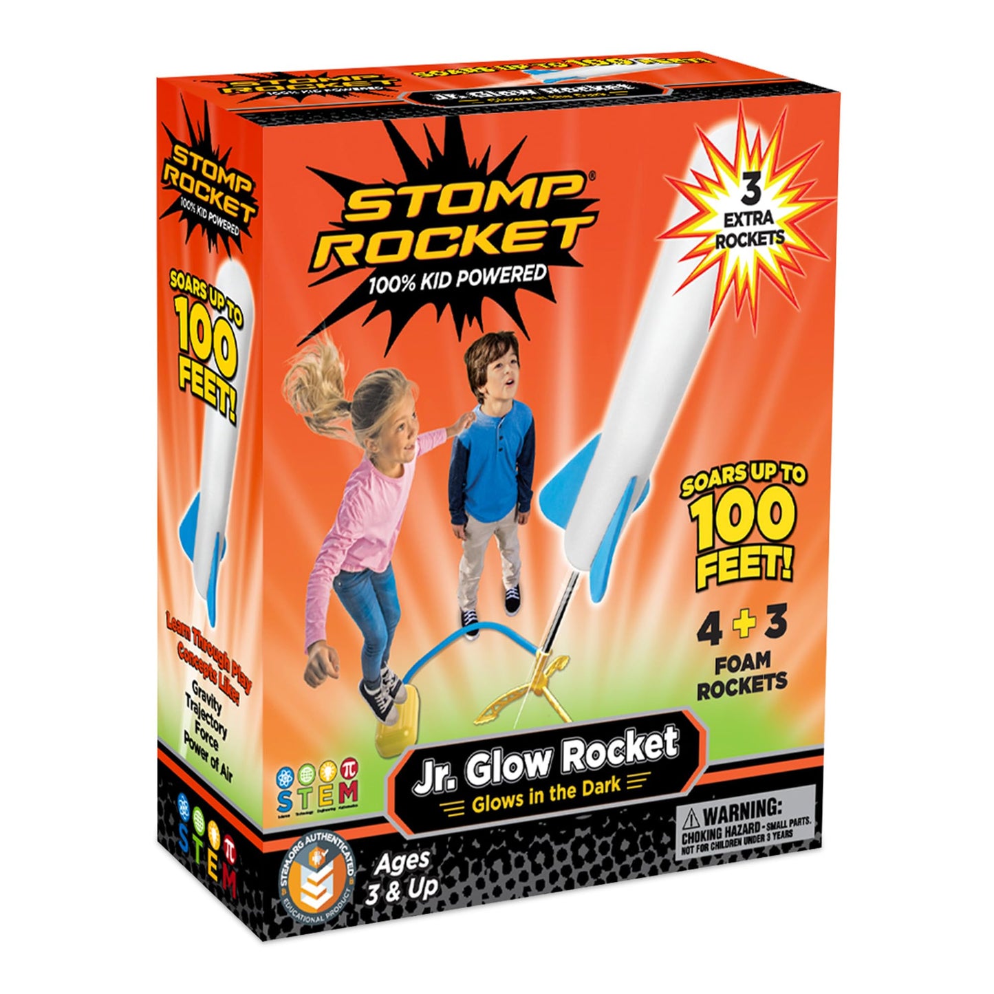 Stomp Rocket Jr Multi-Color Rocket Launcher for Kids