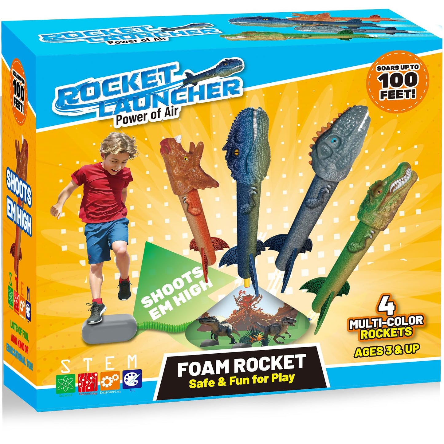 Dinosaur Rocket Launcher for Kids