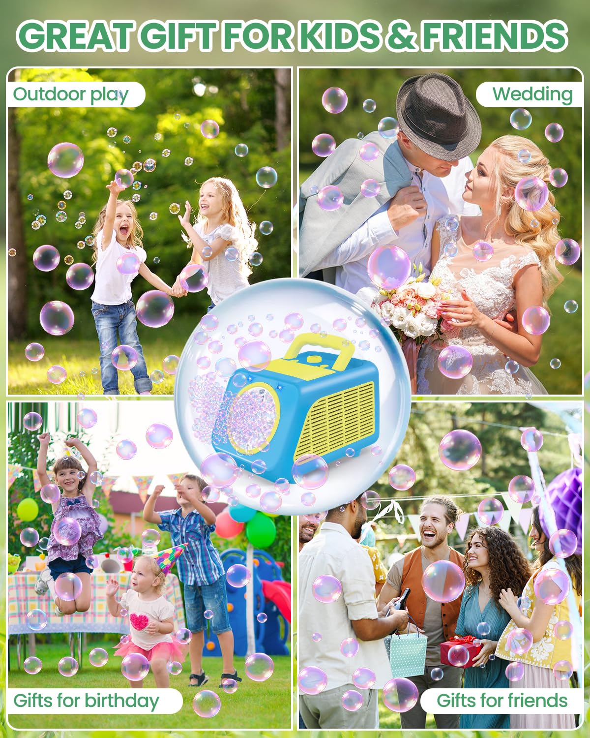 Bubble Machine Automatic Blower for Kids