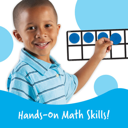 Learning Resources Connecting Ten-Frame Trays, 165 Pieces