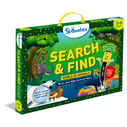 Skillmatics Search and Find Disney Princess Educational Game - Reusable Preschool Learning Activities, Perfect for Toddlers & Kids Who Love Toys, Art & Crafts, Gifts for Boys & Girls Ages 3, 4, 5, 6