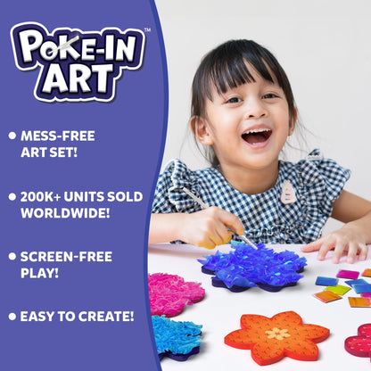 Skillmatics Poke-in Art - Magical Princesses, Mess-Free Fun for Kids, DIY Wood Craft Kits, Creative Activity, Gifts for Girls & Boys Ages 4, 5, 6, 7, 8, 9