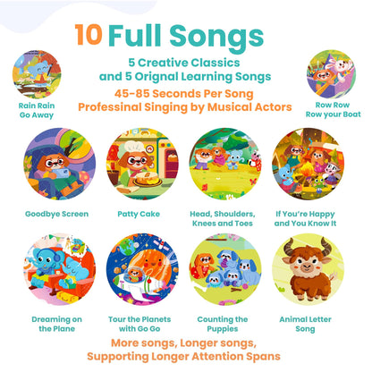 GO GO Creative Nursery Rhymes: Nursery Rhyme Books, Sound Books, 9 Songs, Musical Books for Toddlers 1-3, Talking Books for Toddlers 1-3, Music Books for Toddlers 1-3, Baby Music Book