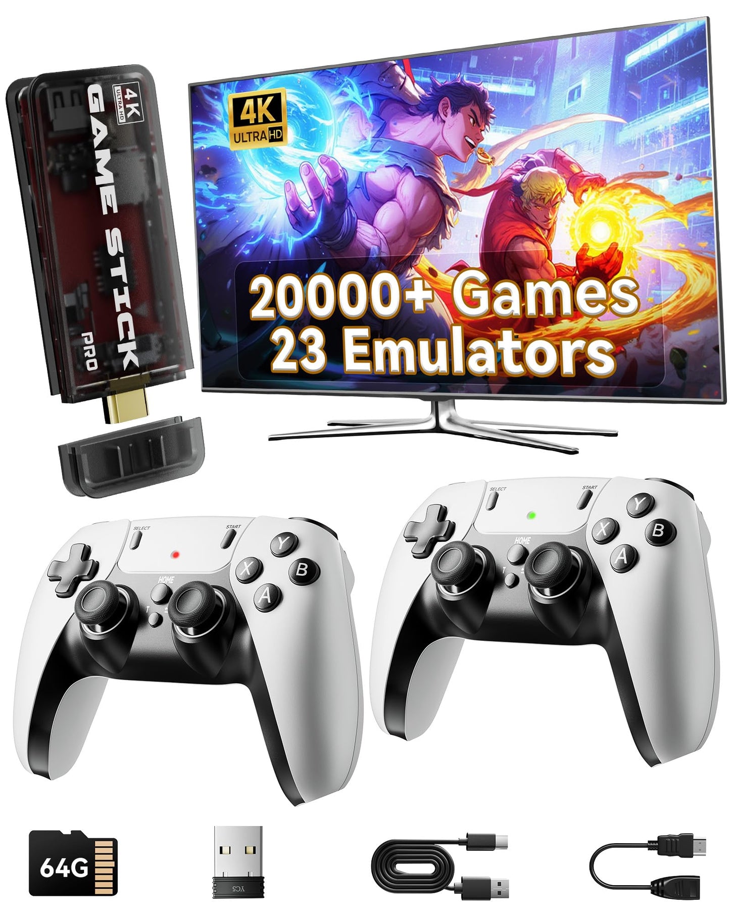 2025 Upgraded Retro Gaming Console Stick