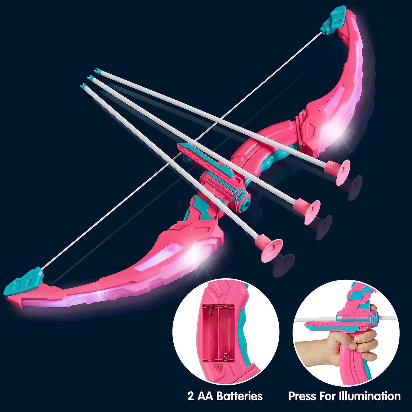 Pink Bow and Arrow Set for Girls