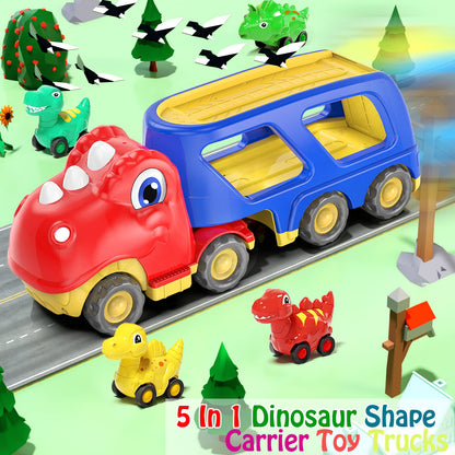 Dinosaur Friction Power Carrier Truck Toy