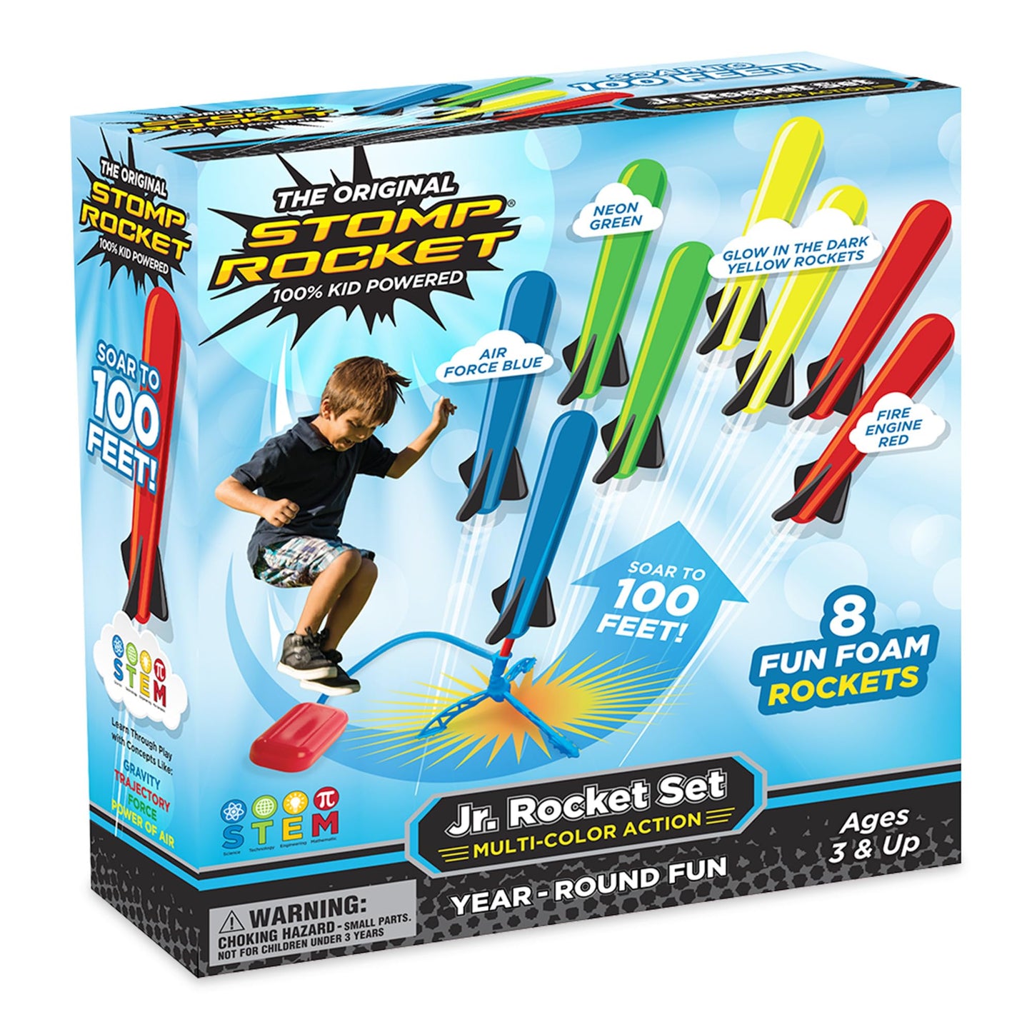 Stomp Rocket Jr Multi-Color Rocket Launcher for Kids