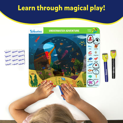 Skillmatics Search and Find Disney Princess Educational Game - Reusable Preschool Learning Activities, Perfect for Toddlers & Kids Who Love Toys, Art & Crafts, Gifts for Boys & Girls Ages 3, 4, 5, 6