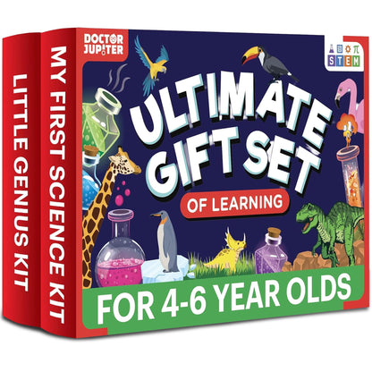 Doctor Jupiter My First Science Kit for Kids Ages 4-5-6-7-8| Birthday Gift Ideas for 4-8-12 Year Old Boys & Girls| Toy Stem Kit with 100+ Experiments| Learning & Educational, Summer Activities