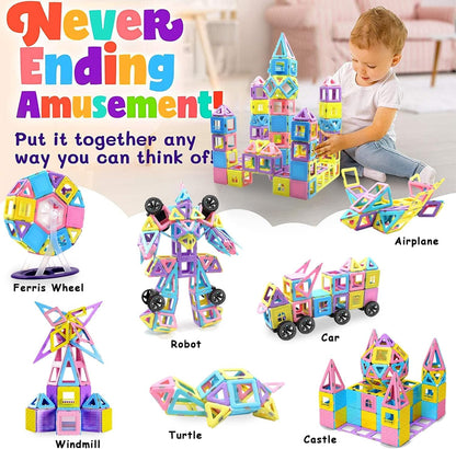 Upgrade Building Blocks Magnetic Tiles Set