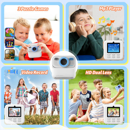 Upgrade Kids Camera Instant Print for Boys and Girls