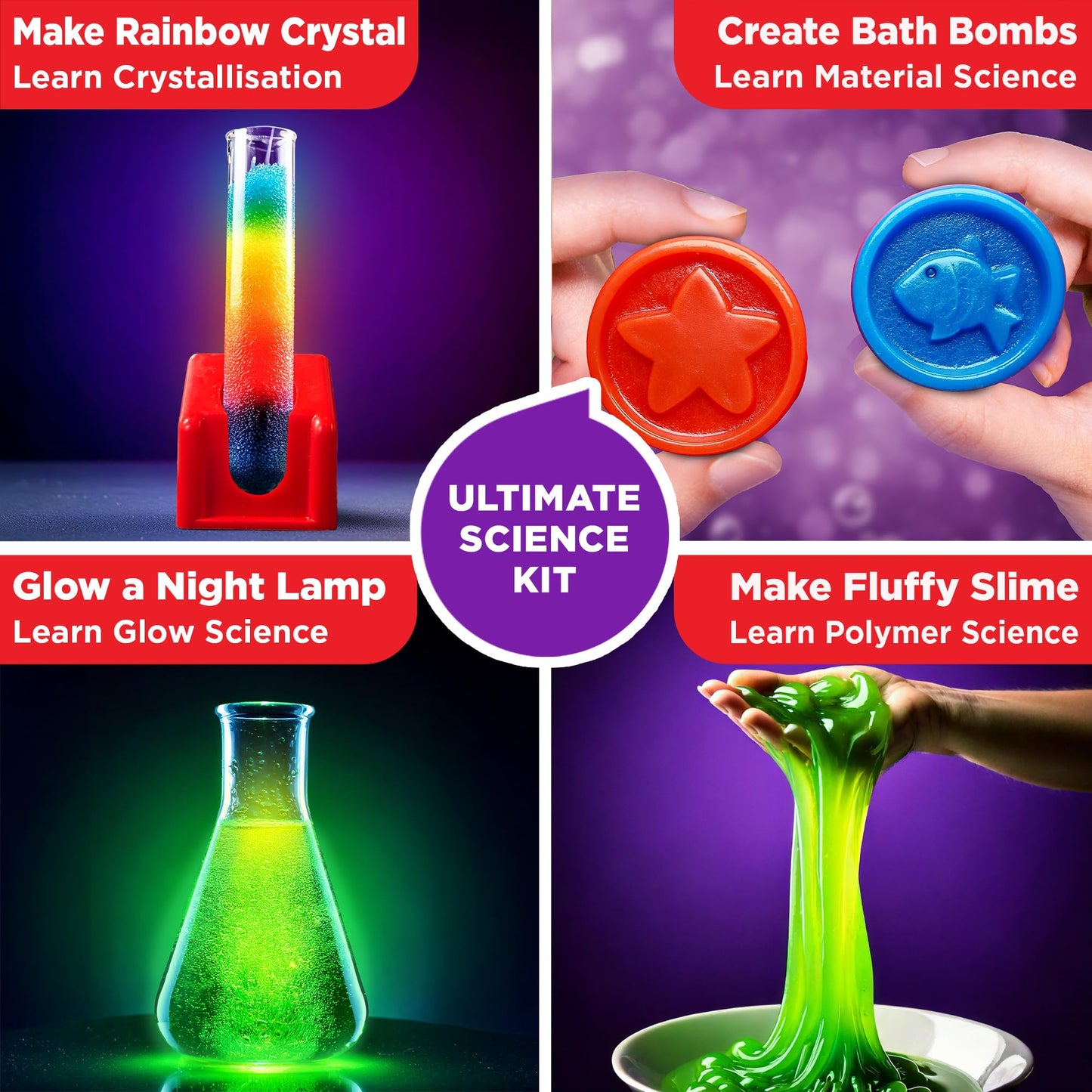 Doctor Jupiter My First Science Kit for Kids Ages 4-5-6-7-8| Birthday Gift Ideas for 4-8-12 Year Old Boys & Girls| Toy Stem Kit with 100+ Experiments| Learning & Educational, Summer Activities
