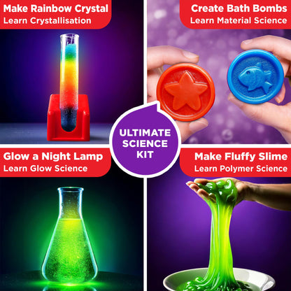 Doctor Jupiter My First Science Kit for Kids Ages 4-5-6-7-8| Birthday Gift Ideas for 4-8-12 Year Old Boys & Girls| Toy Stem Kit with 100+ Experiments| Learning & Educational, Summer Activities