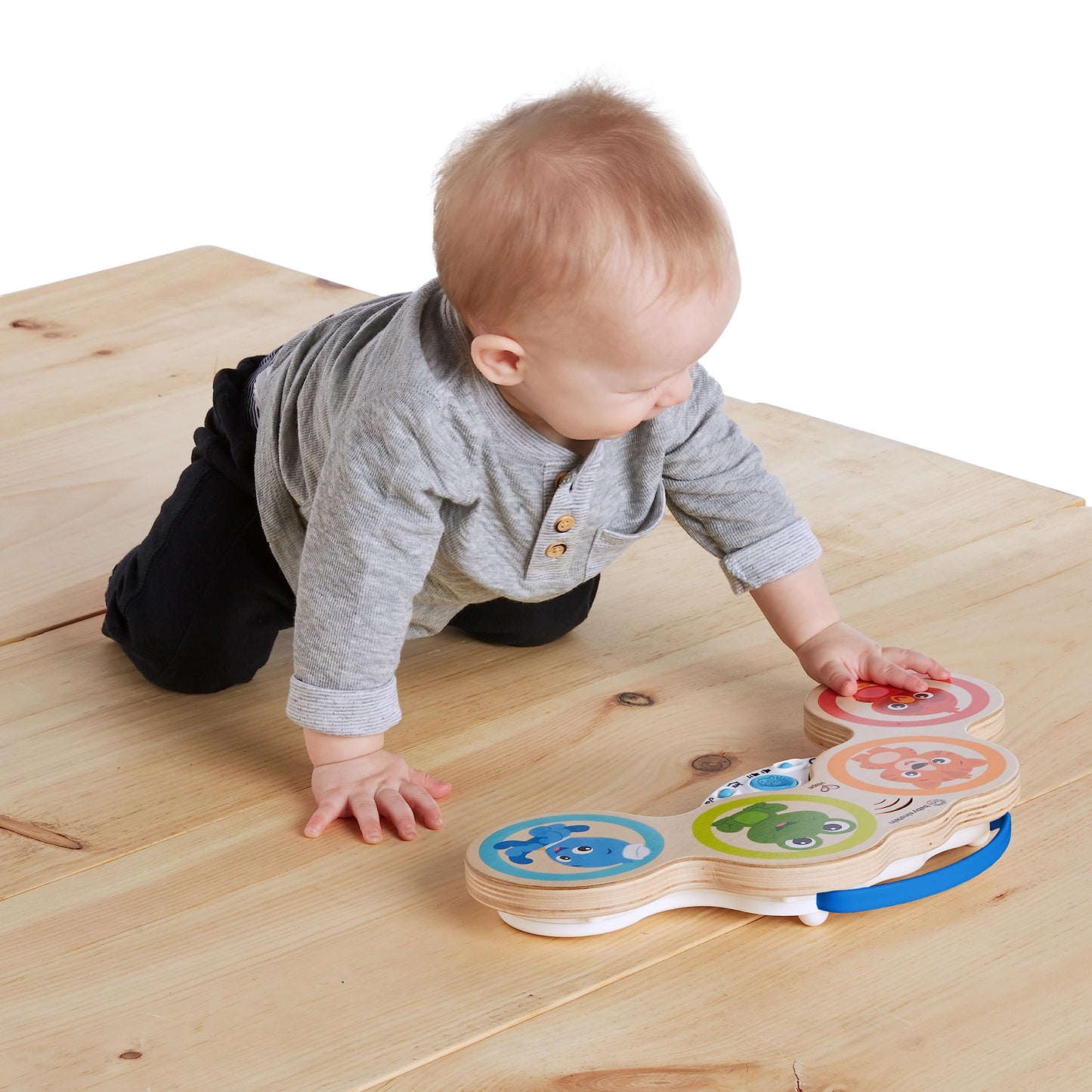 Baby Einstein and Hape Magic Touch Wooden Toy Piano, Montessori Musical Learning Toy for Babies and Toddlers 6mo+