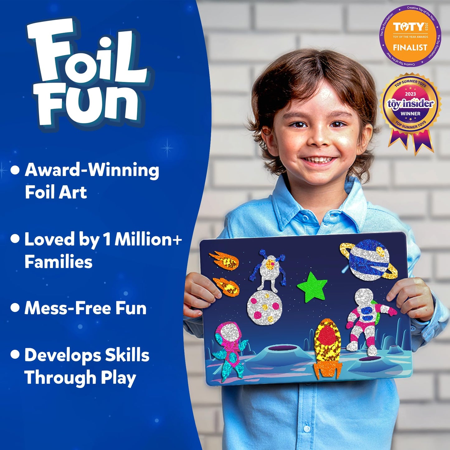 Skillmatics Foil Fun - Unicorns & Princesses, No Mess Art for Kids, Craft Kits & Supplies, DIY Creative Activity, Travel Toys, Gifts for Ages 4, 5, 6, 7, 8, 9