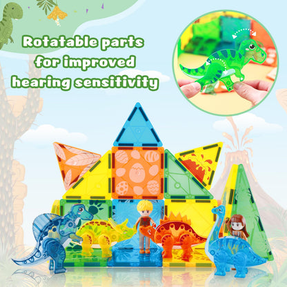 102PCS Ice Castle Magnetic Tiles, 3D Building Blocks STEM Educational Kids Toys for Pretend Play, 3 4 5 6 7 8 Year Old Birthday Gifts for Boys and Girls, Preschool Learning Toys for Birthday