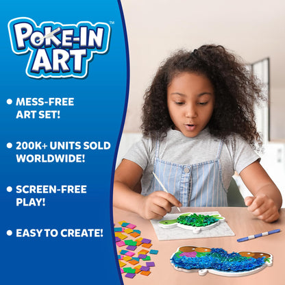 Skillmatics Poke-in Art - Magical Princesses, Mess-Free Fun for Kids, DIY Wood Craft Kits, Creative Activity, Gifts for Girls & Boys Ages 4, 5, 6, 7, 8, 9