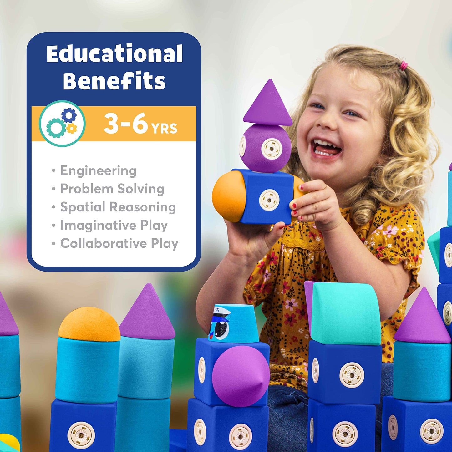 Magnetic Foam Building Blocks