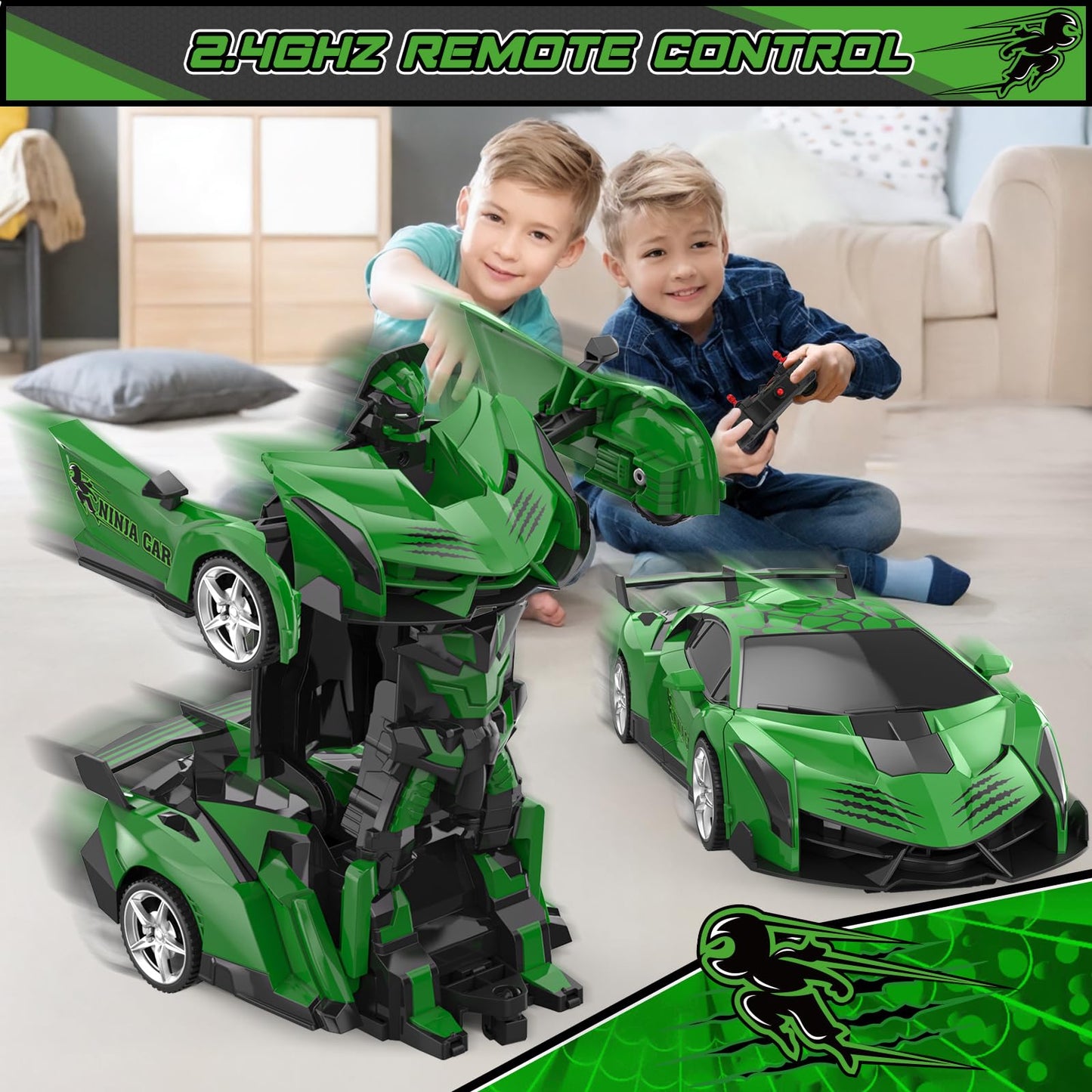 BLUEJAY Transform Rc Cars | Orange and White