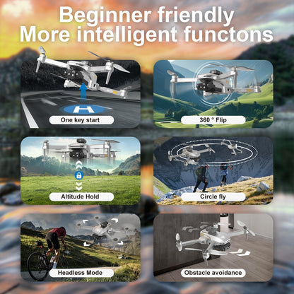Brushless Motor Drone,90° Adjustable 4K