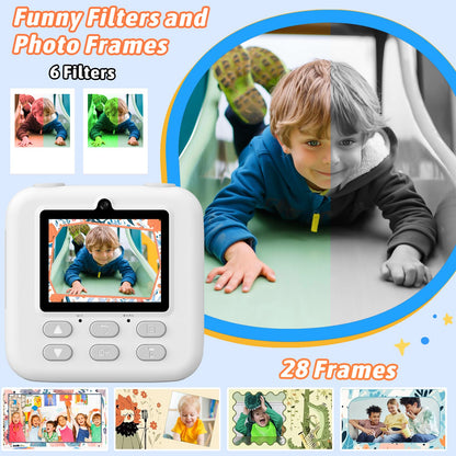 Upgrade Kids Camera Instant Print for Boys and Girls