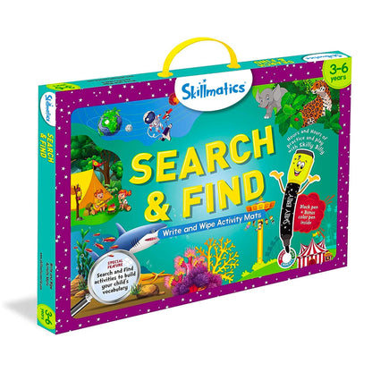 Skillmatics Search and Find Disney Princess Educational Game - Reusable Preschool Learning Activities, Perfect for Toddlers & Kids Who Love Toys, Art & Crafts, Gifts for Boys & Girls Ages 3, 4, 5, 6