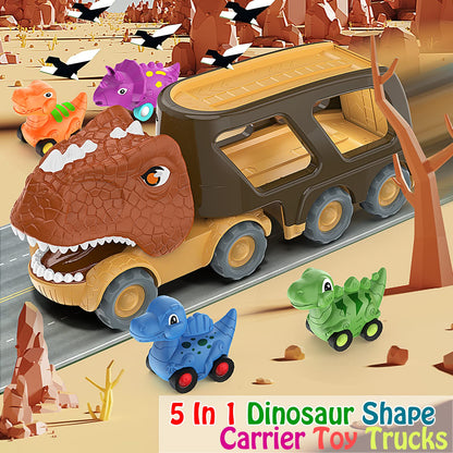 Dinosaur Friction Power Carrier Truck Toy