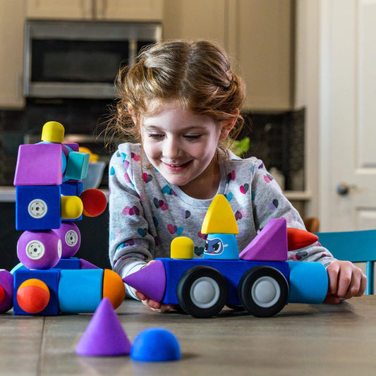 Magnetic Foam Bath Building Blocks