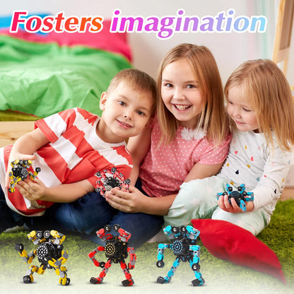 Transformable Fidget Spinners Set