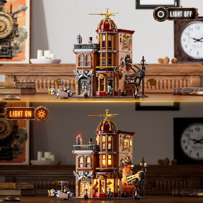Steampunk Flying Club Lighting Building-Bricks Set