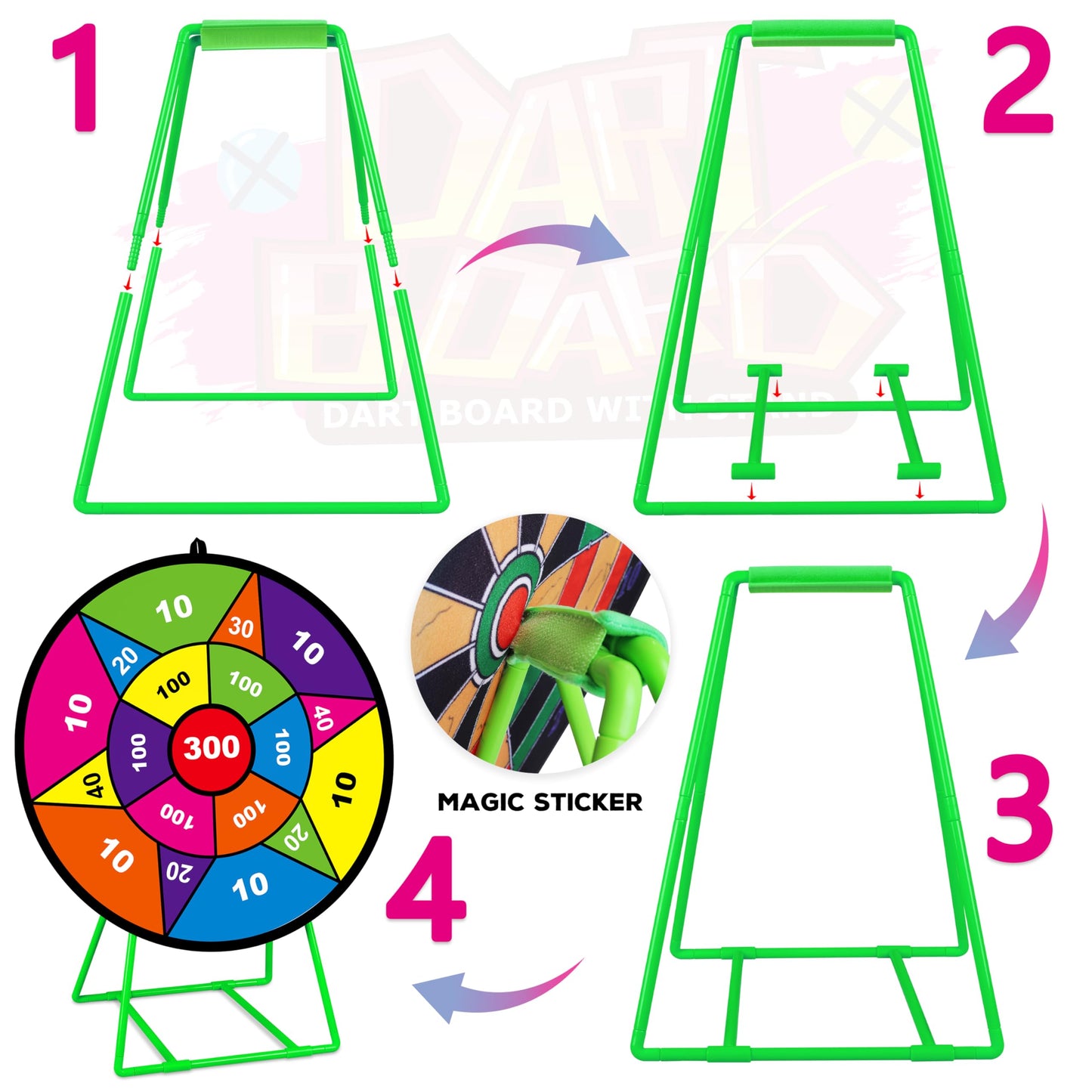 Large Dart Board for Kids