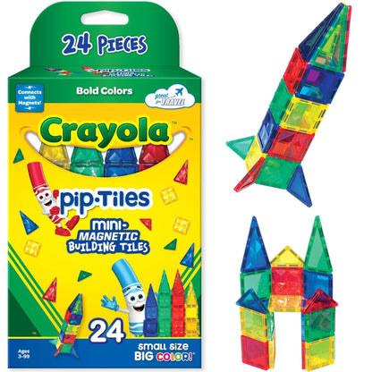 Crayola Mini Magnetic PIP-Tiles, Bold Colors