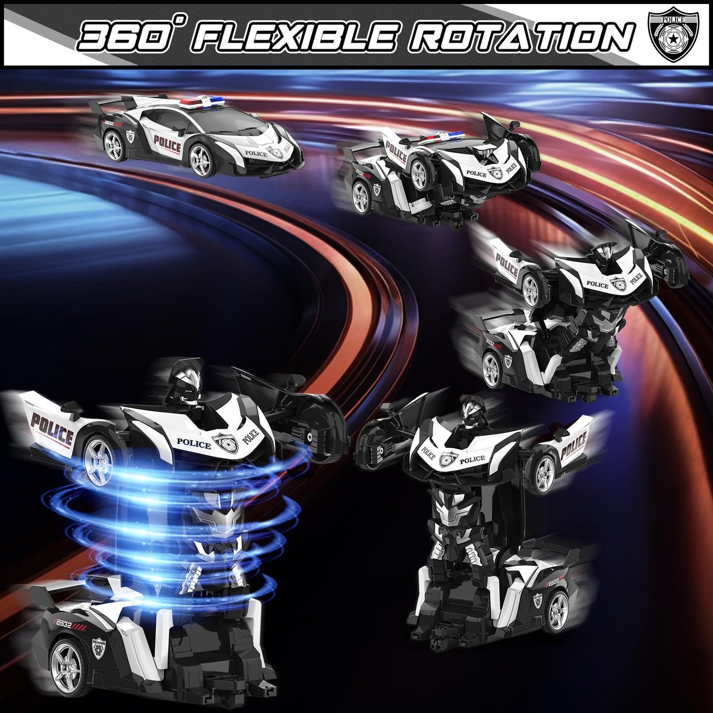 BLUEJAY Transform Rc Cars | Orange and White