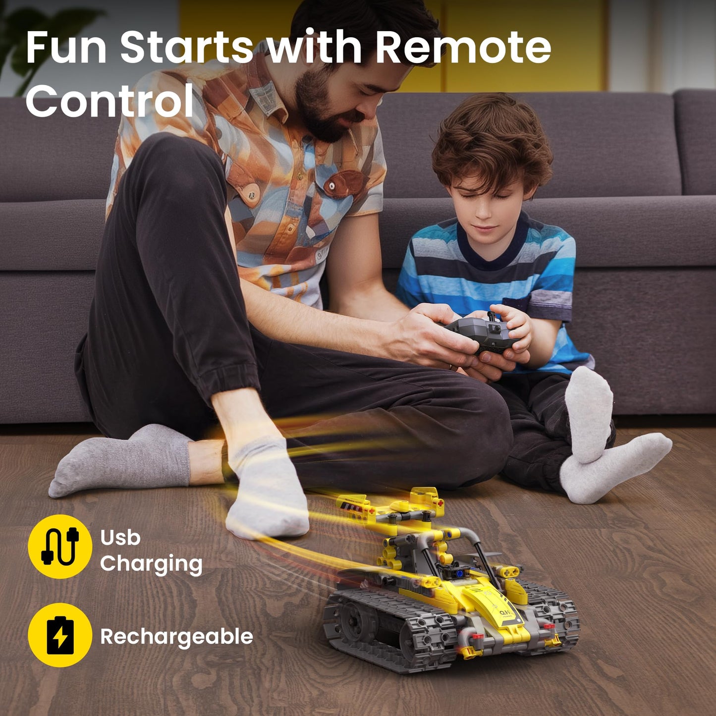 Robot Building Kit with Remote Control