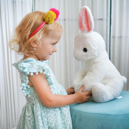Beige Cream Bunny Rabbit Stuffed Animals Plush Toys for Kids Girls Boys Baby Birthday Bedtime Gift,17.7 inches